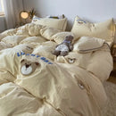 GobekUsa Lovely Bear & Sheep Embroidered Bedding Set - Duvet Cover, Sheets, Pillowcase