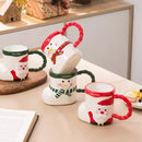 Lovely christmas socks ceramic mug red & green kitchen gift cup by Decorbites