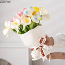 GobekUsa Lovely Ribbon Ceramic Vase Set for Cute Room Aesthetic Decor
