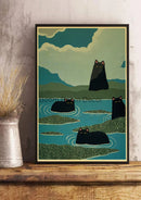 GobekUsa Lover Cat Paper Poster for Home Decor