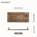 GobekUsa Lovesickness Wooden Serving Tray with Metal Handle | Elegant Fruit and Sushi Dish