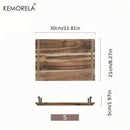 GobekUsa Lovesickness Wooden Serving Tray with Metal Handle | Elegant Fruit and Sushi Dish