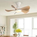 GobekUsa Low Floor DC Motor Ceiling Fan with Remote Control, 32W, Modern Black White, 220V 110V