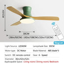 GobekUsa Low Profile Ceiling Fan Light with Black ABS Blades and Remote Control