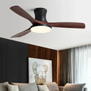GobekUsa Low Profile Ceiling Fan Light with Black ABS Blades and Remote Control