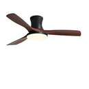 GobekUsa Low Profile Ceiling Fan Light with Black ABS Blades and Remote Control