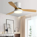 GobekUsa Low Profile Ceiling Fan Light with Black ABS Blades and Control - Indoor Use
