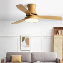 GobekUsa Low Profile Ceiling Fan Light with Black ABS Blades and Control - Indoor Use