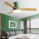 GobekUsa Low Profile Ceiling Fan Light with Black ABS Blades and Control - Indoor Use