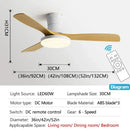 GobekUsa Low Profile Ceiling Fan Light with Black ABS Blades and Remote Control