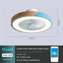 GobekUsa Low Profile Wood Ceiling Fan Light with Remote Control LED Indoor Air Circulator