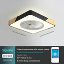 GobekUsa Low Profile Wood Ceiling Fan Light with Remote Control LED Indoor Air Circulator