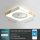 GobekUsa Low Profile Wood Ceiling Fan Light with Remote Control LED Indoor Air Circulator
