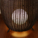 GobekUsa Lucide Colin Rattan Floor Lamp: Natural Handmade Light for Garden, Bedroom, Living Room