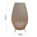 GobekUsa Lucide Colin Rattan Floor Lamp: Natural Handmade Light for Garden, Bedroom, Living Room