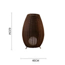 GobekUsa Lucide Colin Rattan Floor Lamp: Natural Handmade Light for Garden, Bedroom, Living Room