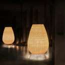 GobekUsa Lucide Colin Rattan Floor Lamp: Natural Handmade Light for Garden, Bedroom, Living Room