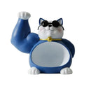 GobekUsa Lucky Cat Remote Control Organizer Resin Figurine Modern Home Decor