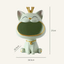 GobekUsa Lucky Cat Sculpture Storage Box Desk Decoration Miniature Figurine