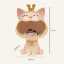 GobekUsa Lucky Cat Sculpture Storage Box Desk Decoration Miniature Figurine