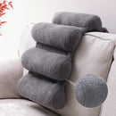 Teddy velvet lumbar support pillow office chair back support by Decorbites