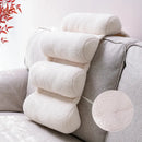 Teddy velvet lumbar support pillow office chair back support by Decorbites
