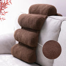 Teddy velvet lumbar support pillow office chair back support by Decorbites