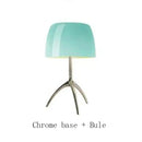 GobekUsa Lumiere Glass Table Lamp - Modern LED Desk Light for Bedroom and Living Room