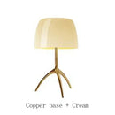 GobekUsa Lumiere Glass Table Lamp - Modern LED Desk Light for Bedroom and Living Room