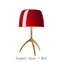 GobekUsa Lumiere Glass Table Lamp - Modern LED Desk Light for Bedroom and Living Room