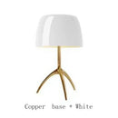 GobekUsa Lumiere Glass Table Lamp - Modern LED Desk Light for Bedroom and Living Room
