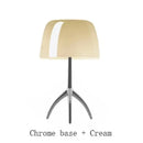 GobekUsa Lumiere Glass Table Lamp - Modern LED Desk Light for Bedroom and Living Room