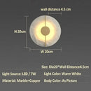 GobekUsa Lumind Copper Wall Lamp: High-Grade Bedroom Bedside Light