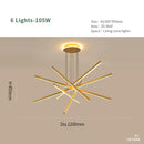 GobekUsa Luminous Ceiling Plate Chandelier: Modern Aluminum LED Light for Living Room Dining Table
