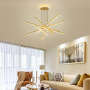GobekUsa Luminous Ceiling Plate Chandelier: Modern Aluminum LED Light for Living Room Dining Table