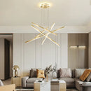 GobekUsa Luminous Ceiling Plate Chandelier: Modern Aluminum LED Light for Living Room Dining Table