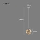 GobekUsa Luminous Glass Ball Pendant Chandeliers for Living Dining Room Decor LED Lighting
