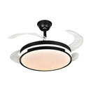 GobekUsa Luminous LED Fandelier Fan Invisible Ceiling Retractable Blades Remote Control
