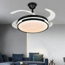 GobekUsa Luminous LED Fandelier Fan Invisible Ceiling Retractable Blades Remote Control