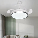 GobekUsa Luminous LED Fandelier Fan Invisible Ceiling Retractable Blades Remote Control
