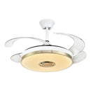 GobekUsa Luminous Light Ceiling Fan with Bluetooth Speaker Remote Control