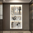 GobekUsa Luminous Wall Mural - Remote Control High-End Art Painting for Modern Living Room & Corridor
