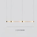 GobekUsa Luna Glass Tube Chandelier for Kitchen Dining Staircase LED Pendant Lamp