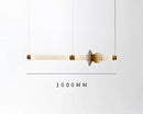 GobekUsa Luna Glass Tube Chandelier for Kitchen Dining Staircase LED Pendant Lamp