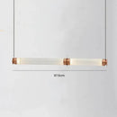GobekUsa Luna Glass Tube Chandelier for Kitchen Dining Staircase LED Pendant Lamp