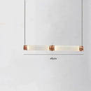 GobekUsa Luna Glass Tube Chandelier for Kitchen Dining Staircase LED Pendant Lamp