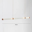 GobekUsa Luna Glass Tube Chandelier for Kitchen Dining Staircase LED Pendant Lamp