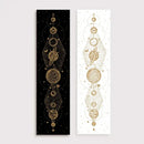 Psychedelic black & white lunar eclipse moon phase tapestry bedroom art by Decorbites