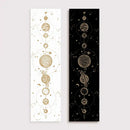 Psychedelic black & white lunar eclipse moon phase tapestry bedroom art by Decorbites