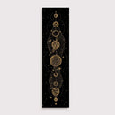 Psychedelic black & white lunar eclipse moon phase tapestry bedroom art by Decorbites